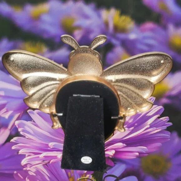 Gold 6" Bumble Bee Shaped Picture Frame - Picture 8 of 8